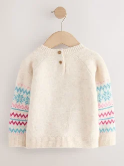 Ecru Christmas Jumper (3mths-7yrs)