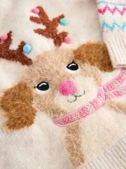 Ecru Christmas Jumper (3mths-7yrs)