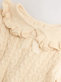 Ecru Cotton Cashmere Blend Jumper (3mths-7yrs)