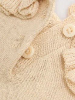 Ecru Cotton Cashmere Blend Jumper (3mths-7yrs)