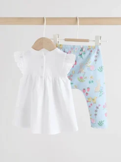 Ecru Fairy Short Sleeve Baby Top and Leggings 2 Piece set (0mths-2yrs)