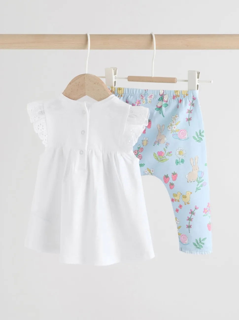 Ecru Fairy Short Sleeve Baby Top and Leggings 2 Piece set (0mths-2yrs)