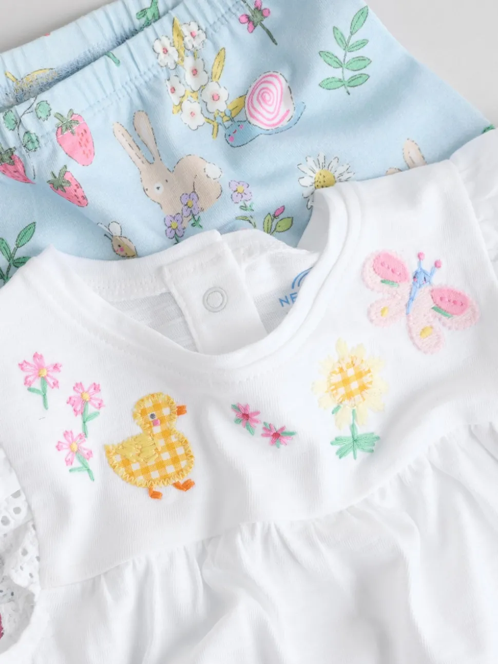 Ecru Fairy Short Sleeve Baby Top and Leggings 2 Piece set (0mths-2yrs)