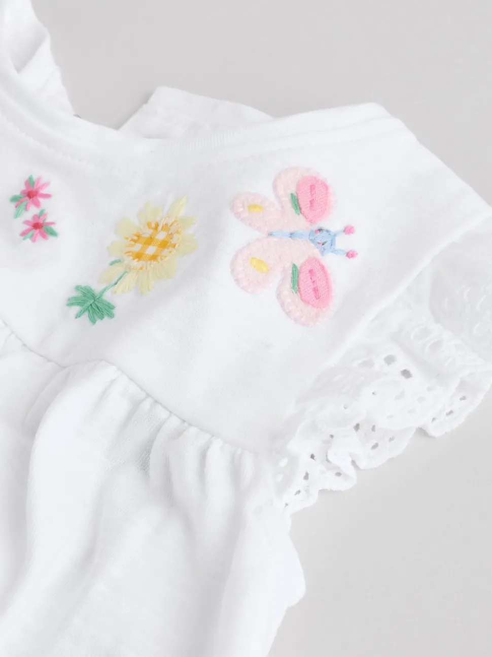 Ecru Fairy Short Sleeve Baby Top and Leggings 2 Piece set (0mths-2yrs)