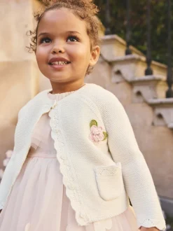 Ecru Flower Girl Occasion Cardigan (3mths-7yrs)