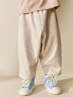 Ecru Flower Girl Short Sleeve Top and Barrel Trousers Set (3mths-7yrs)