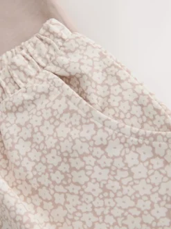 Ecru Flower Girl Short Sleeve Top and Barrel Trousers Set (3mths-7yrs)