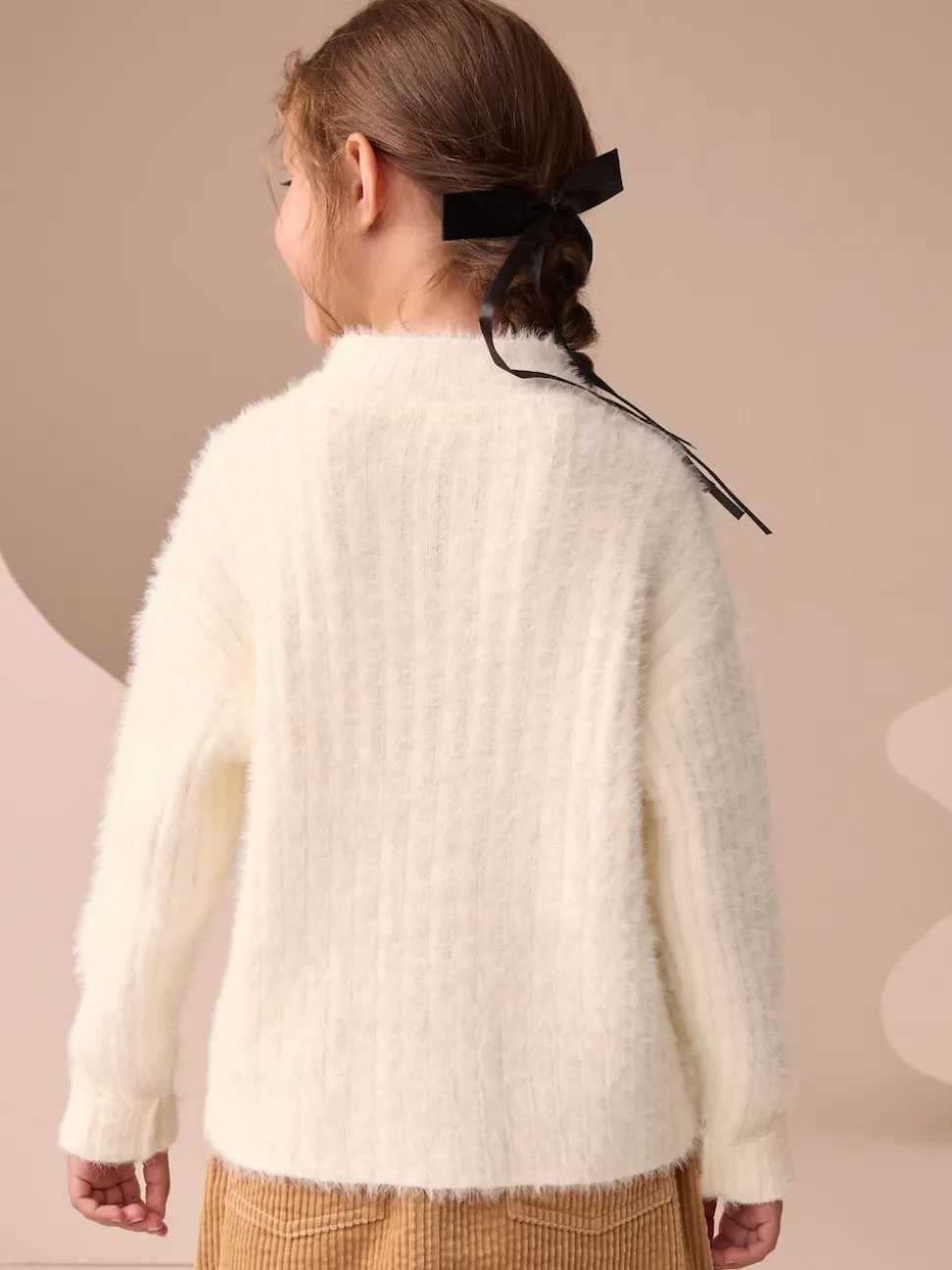 Ecru Fluffy Jumper (3-16yrs)