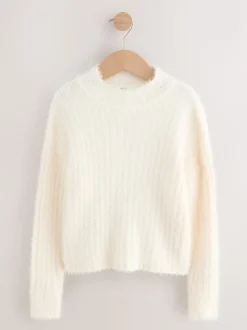 Ecru Fluffy Jumper (3-16yrs)