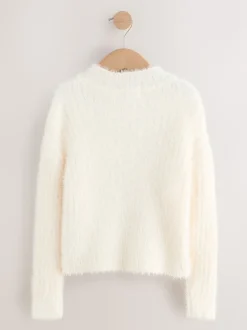 Ecru Fluffy Jumper (3-16yrs)