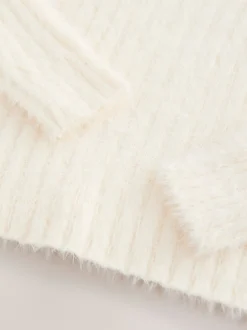 Ecru Fluffy Jumper (3-16yrs)