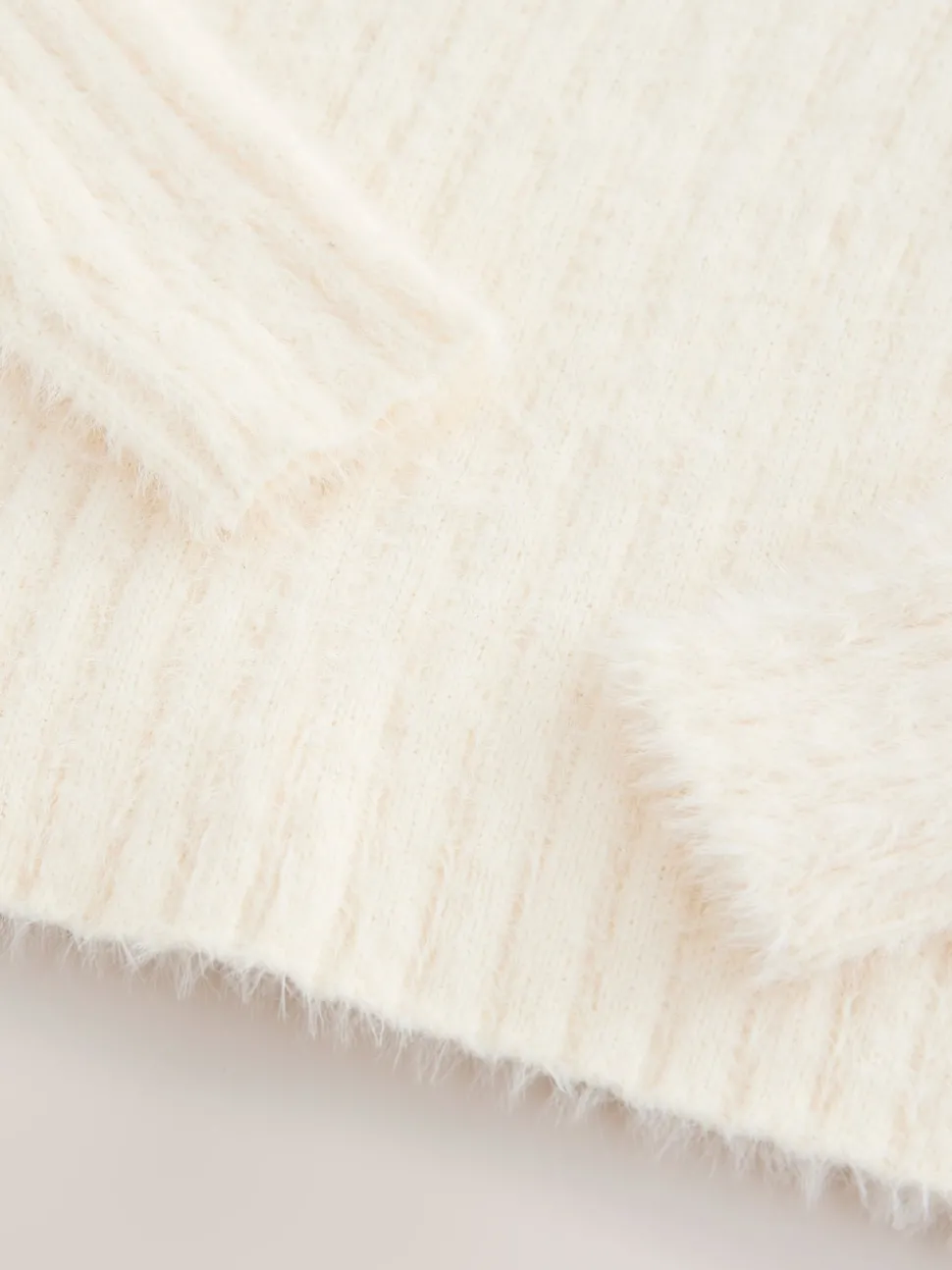 Ecru Fluffy Jumper (3-16yrs)