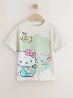 Ecru Hello Kitty Oversized Graphic Print T-Shirt (3-16yrs)