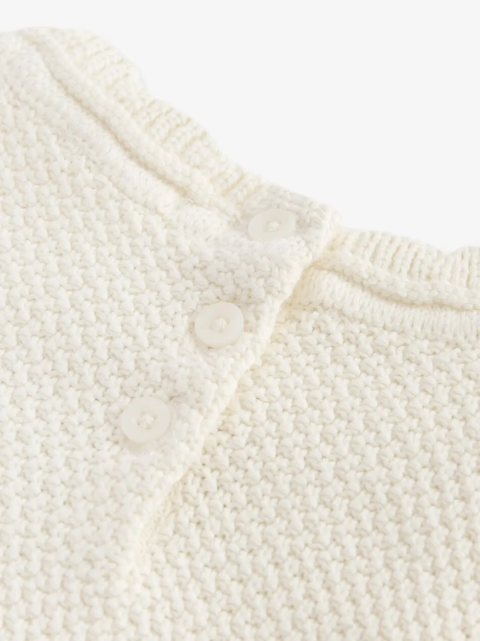 Ecru 2-in-1 Occasion Long Sleeve Knitted Jumper Dress (3mths-10yrs)