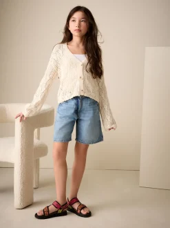 Ecru Knitted Cardigan (3-16yrs)