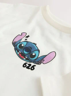 Ecru Lilo & Stitch Oversized Graphic T-Shirt (3-16yrs)
