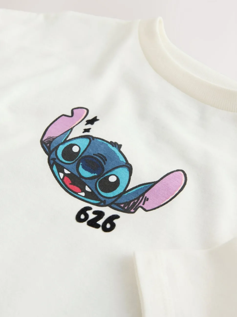 Ecru Lilo & Stitch Oversized Graphic T-Shirt (3-16yrs)