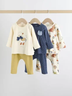 Ecru Long Sleeve Top And Leggings Set 6 Piece (0mths-3yrs)