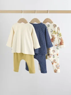 Ecru Long Sleeve Top And Leggings Set 6 Piece (0mths-3yrs)