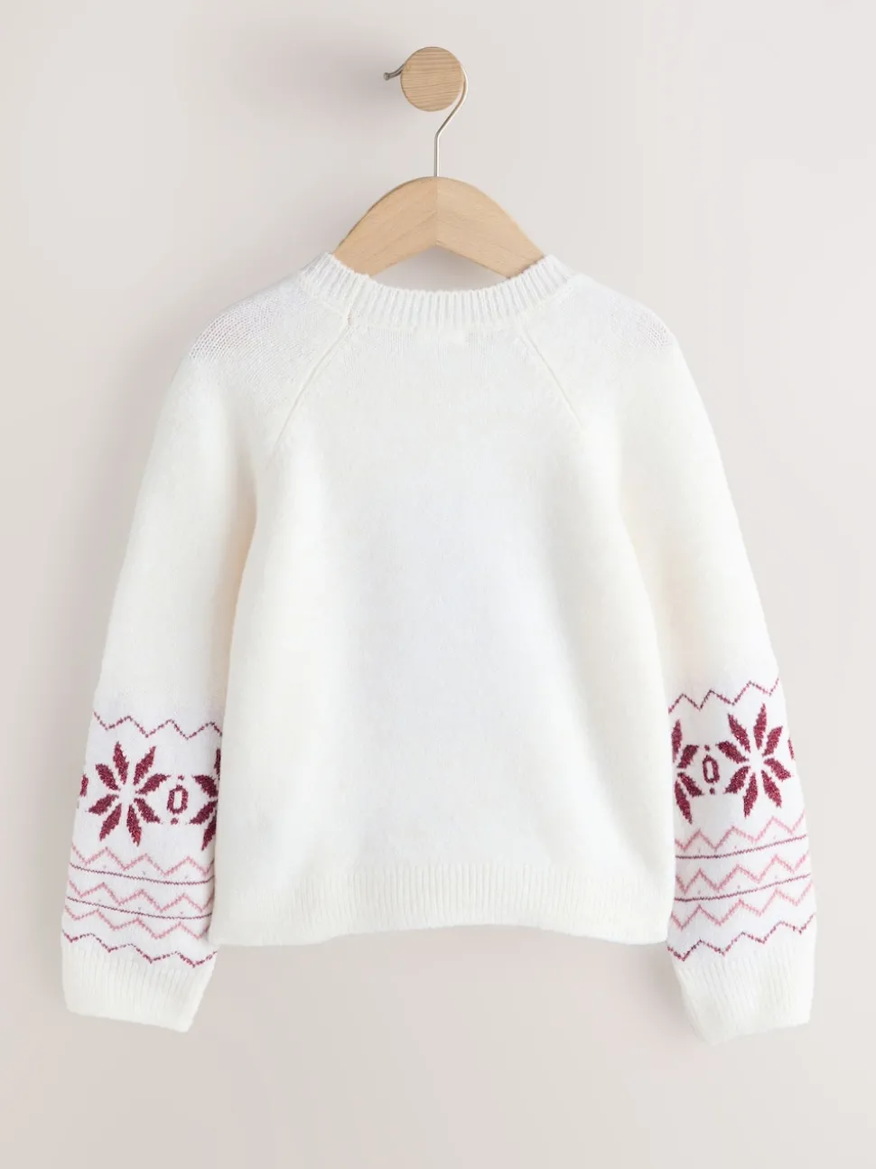 Ecru Reindeer Christmas Jumper (3-16yrs)