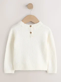 Ecru Sausage Dog Jumper (3mths-7yrs)
