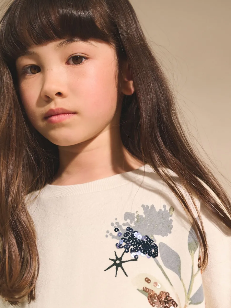 Ecru Unicorn Graphic Jumper Dress (3-16yrs)