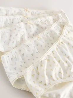 Ecru White Bikini Briefs 5 Pack (1.5-16yrs)