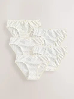 Ecru White Bikini Briefs 5 Pack (1.5-16yrs)
