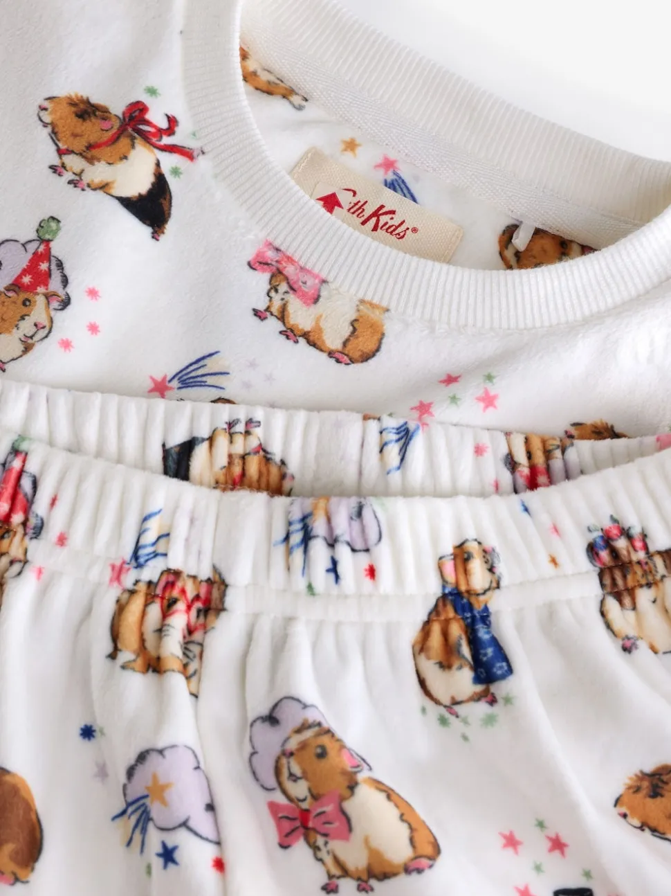 Ecru White Cath Kidston Cosy Fleece Pyjamas