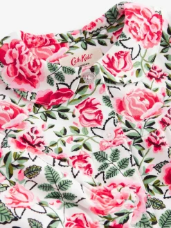Ecru White Cath Kidston Woven Button Through Floral Pyjamas