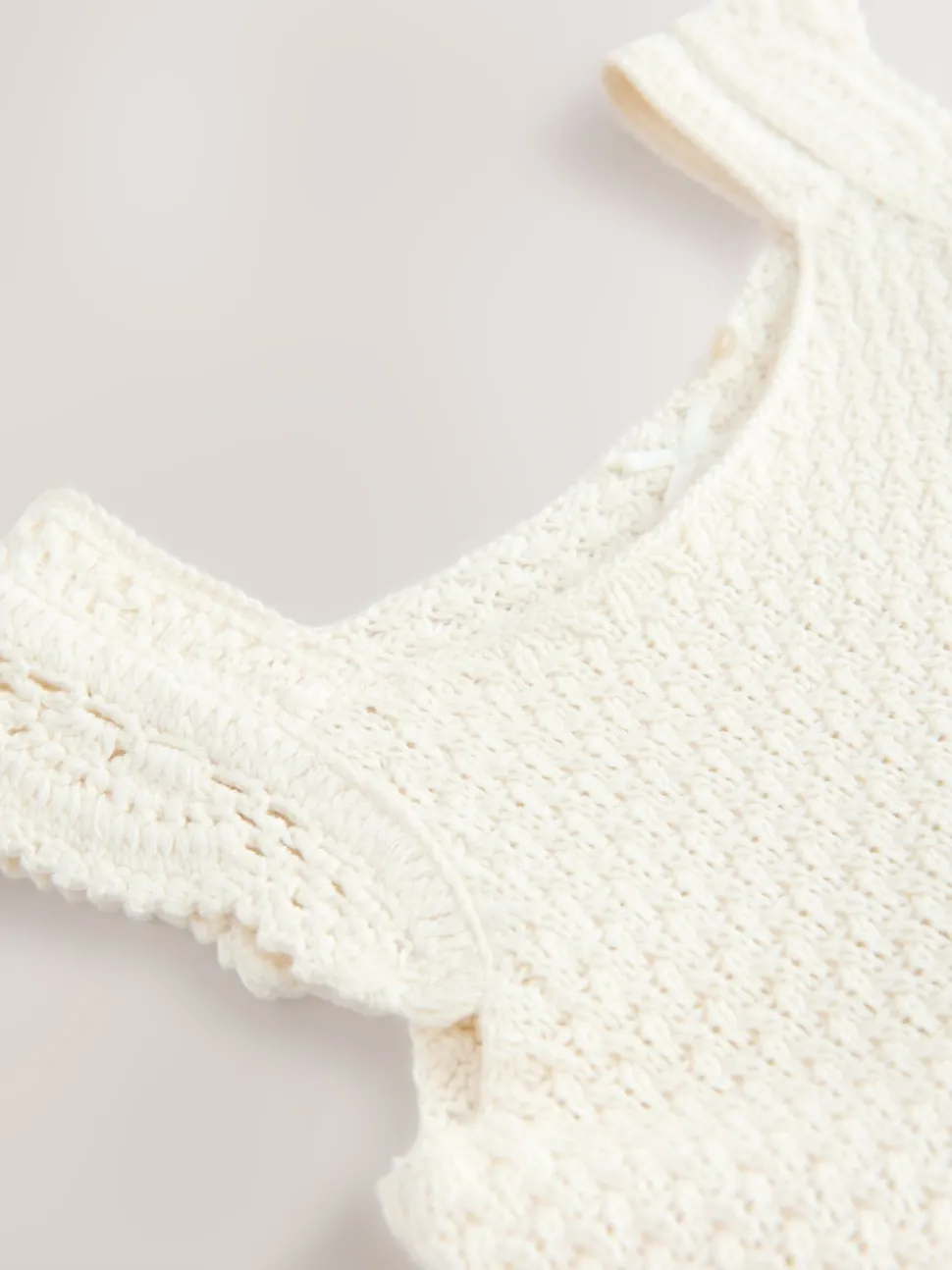 Ecru White Occasion Knit Dress (3mths-10yrs)