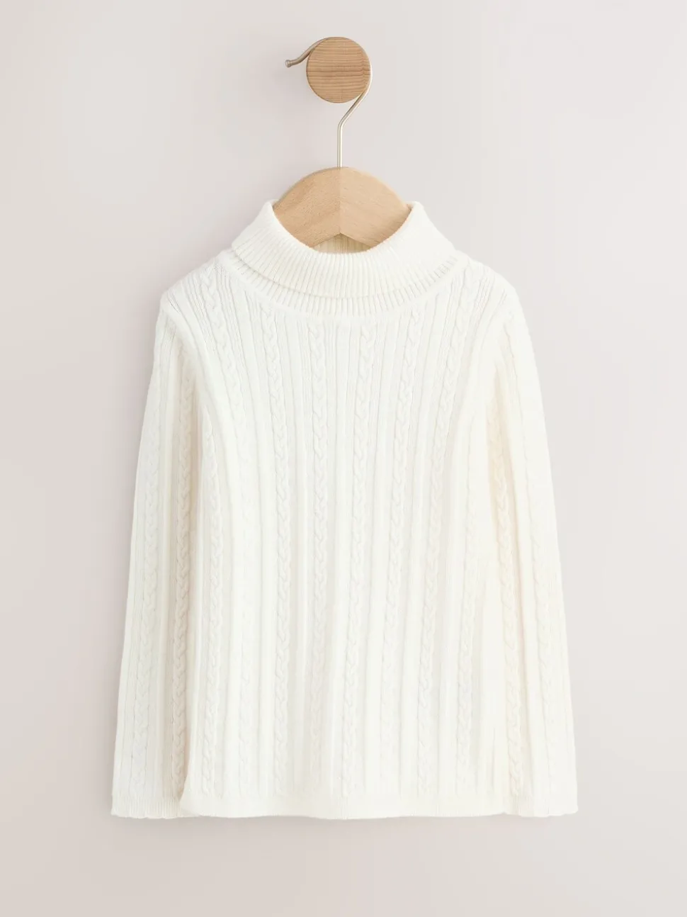 Ecru White Roll Neck Jumper (3mths-10yrs)