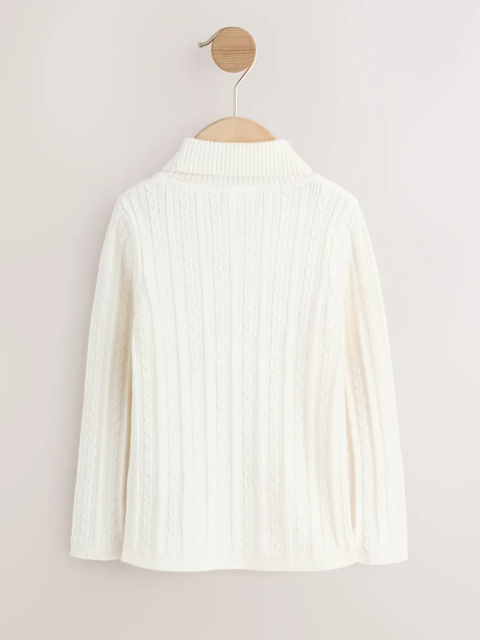 Ecru White Roll Neck Jumper (3mths-10yrs)