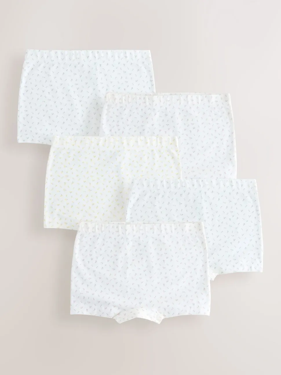 Ecru White Short Briefs 5 Pack (2-16yrs)