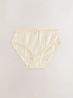 Ecru White Texture Briefs 5 Pack (1.5-16yrs)