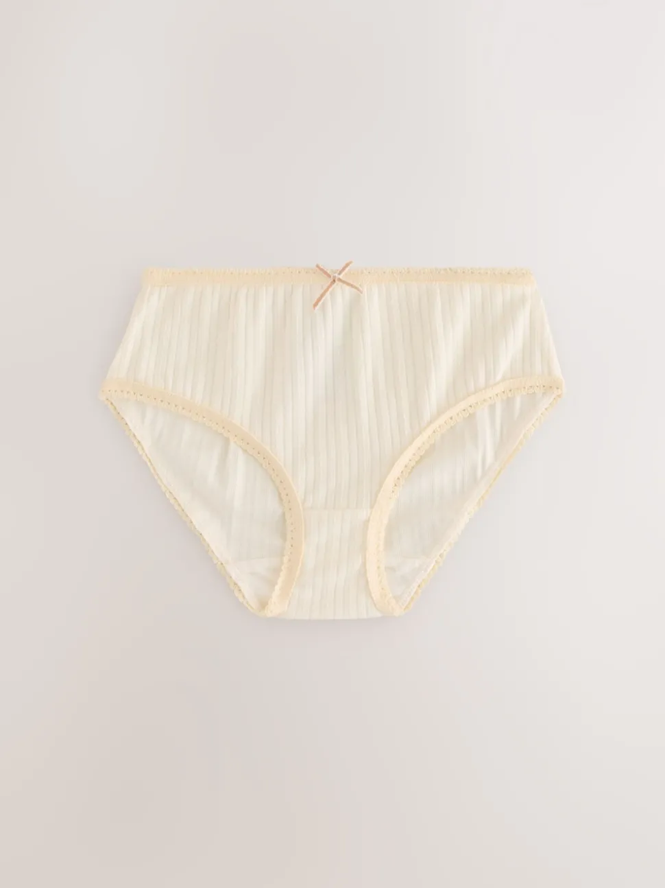Ecru White Texture Briefs 5 Pack (1.5-16yrs)