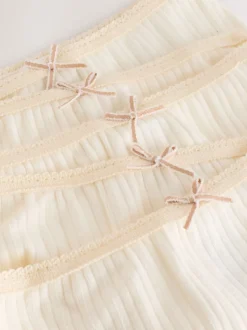 Ecru White Texture Briefs 5 Pack (1.5-16yrs)