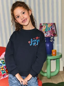 Eleanor Bowmer Graphic Oversized Crew Neck Sweatshirt