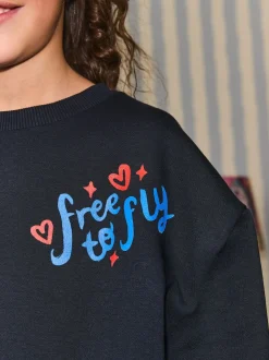 Eleanor Bowmer Graphic Oversized Crew Neck Sweatshirt