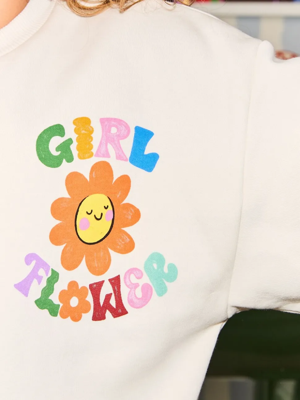 Eleanor Bowmer Graphic Oversized Crew Neck Sweatshirt