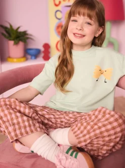 Eleanor Bowmer Kid Green Pasta 100% Cotton T-Shirt