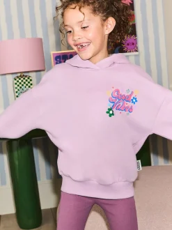 Eleanor Bowmer Lilac Purple Graphic Hoodie