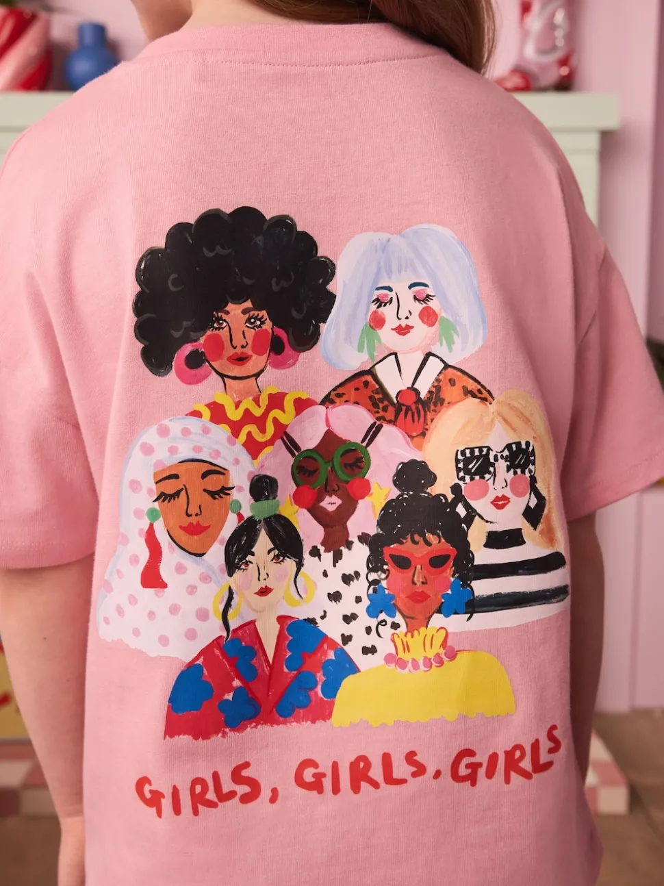Eleanor Bowmer Pink Who Rules the World Kids 100% Cotton T-Shirt