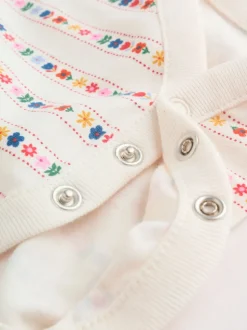 Embroidered Denim Dungarees and Long Sleeve Bodysuit Set 2 Piece (0mths-3yrs)
