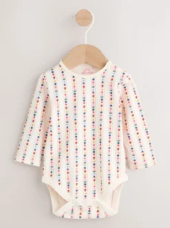 Embroidered Denim Dungarees and Long Sleeve Bodysuit Set 2 Piece (0mths-3yrs)