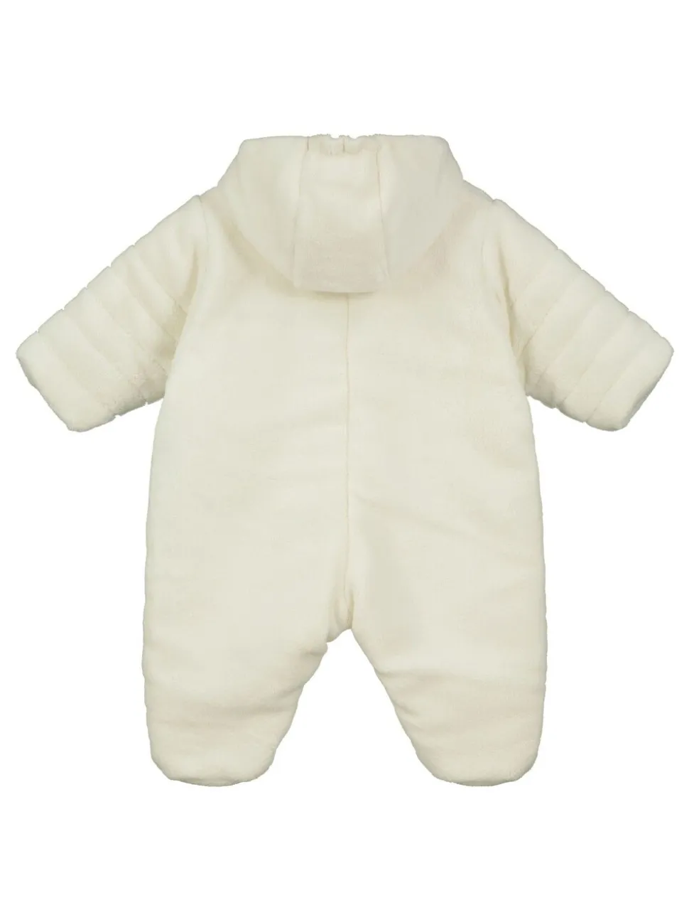 Emile Et Rose Natural Deep Pile Fleece Pramsuit With 3D Teddy
