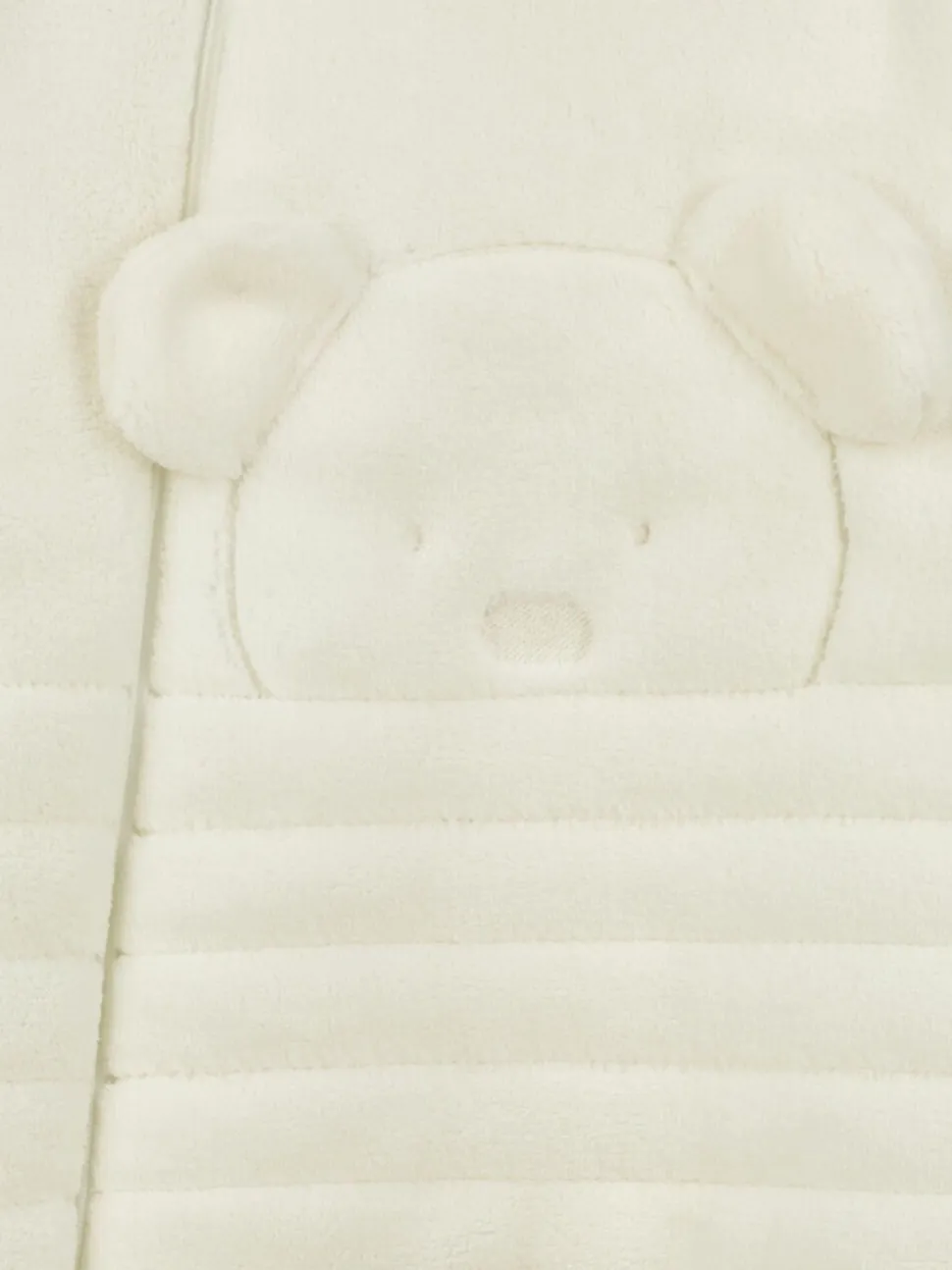Emile Et Rose Natural Deep Pile Fleece Pramsuit With 3D Teddy