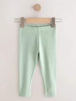 Floral Ribbed Leggings 5 Pack (3mths-7yrs)