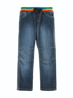 Frugi Blue Concave Soft Waist Pull-Up Jeans