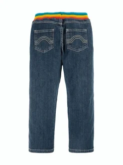Frugi Blue Concave Soft Waist Pull-Up Jeans